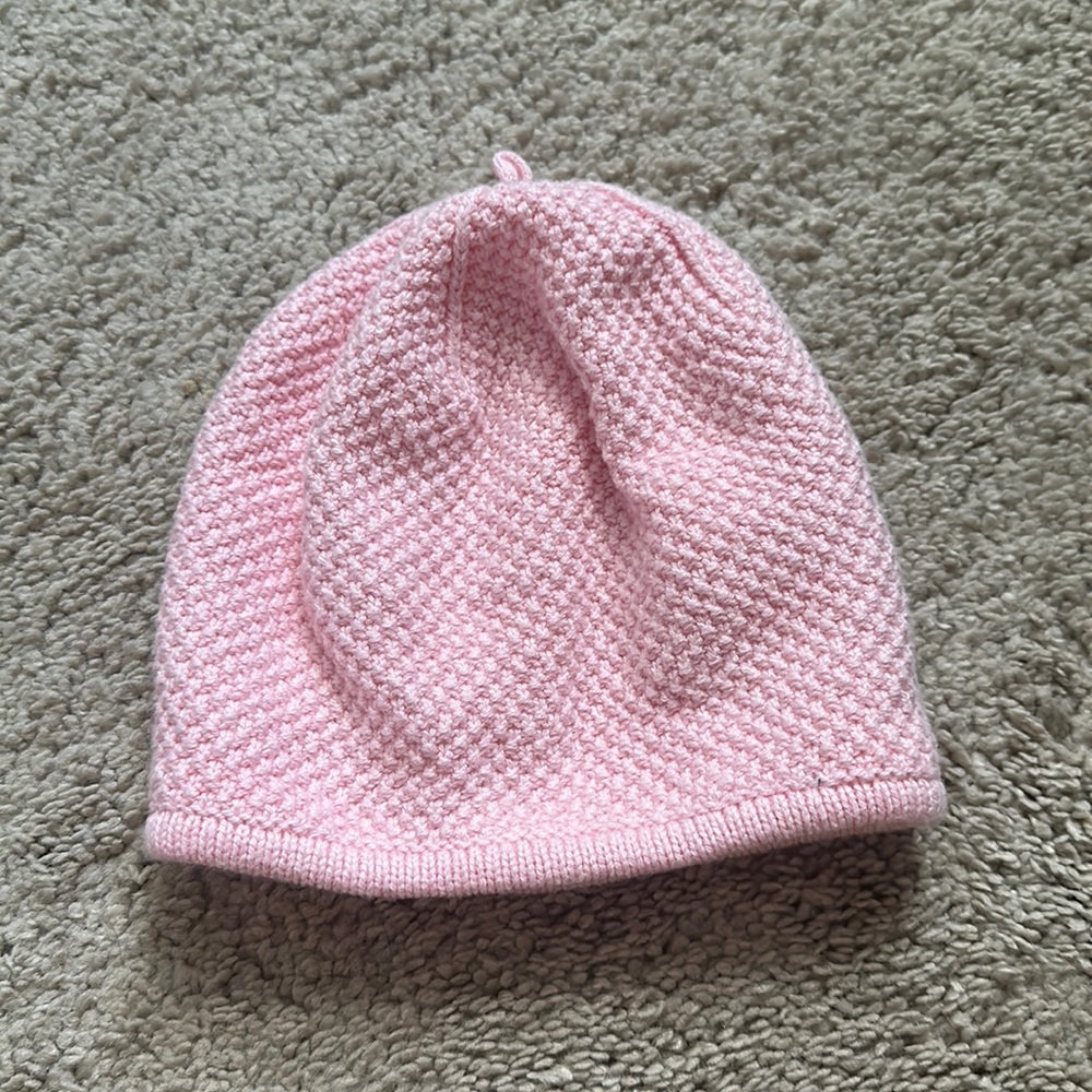 Janie and Jack pink hat 3-6 months